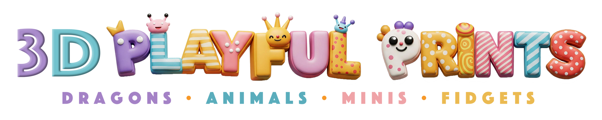 3D Playful Prints — Dragons, Animals, Minis, Fidgets