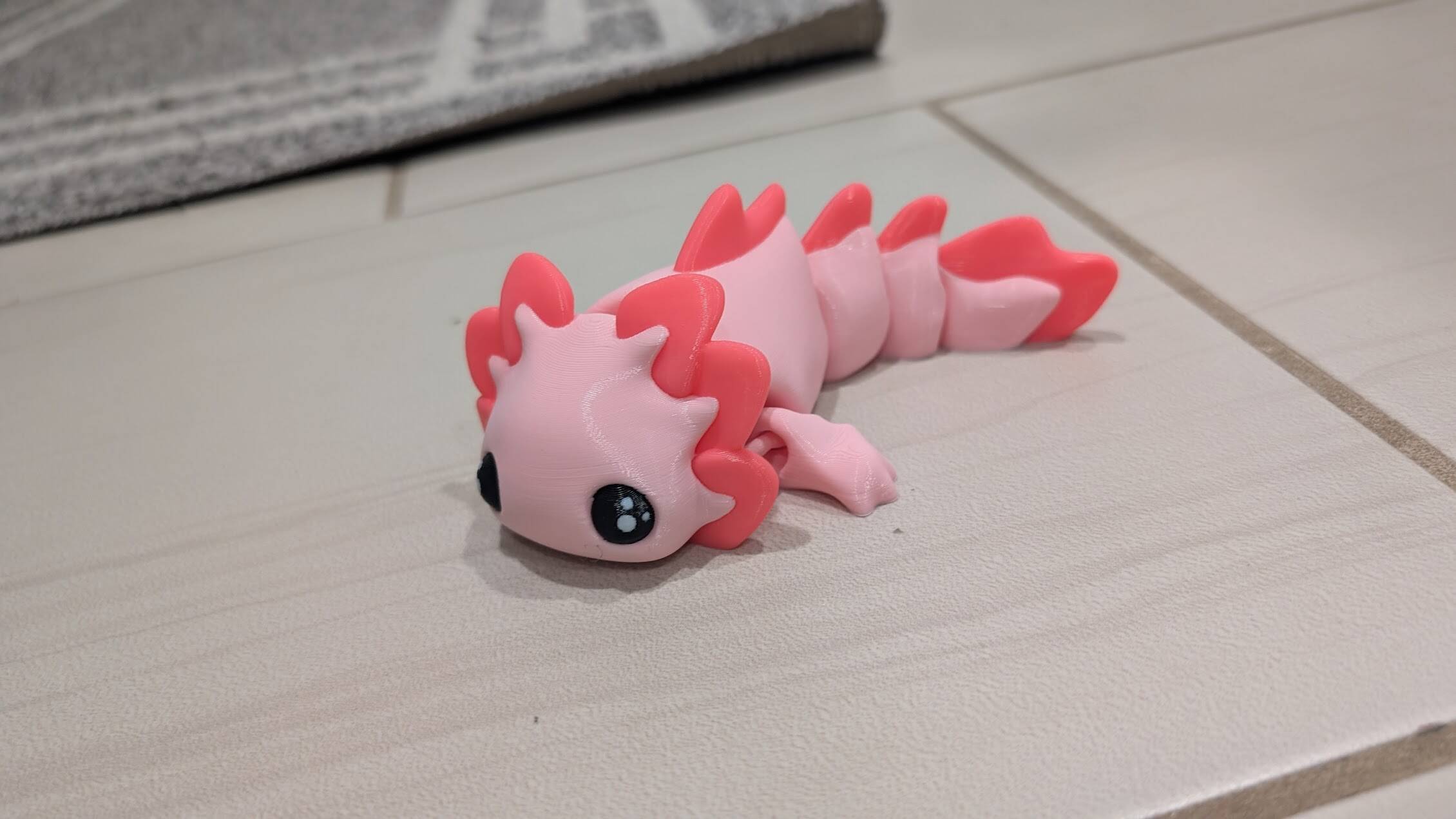 3D-printed articulated axolotl tadpole